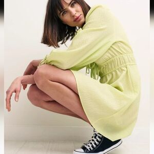 Nobody's Child Neon Green Margot Mini Dress Size 14